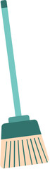 Household Broom Illustration