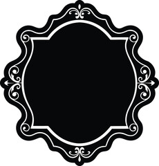 retro ornamental gold frame  classic border icons .eps