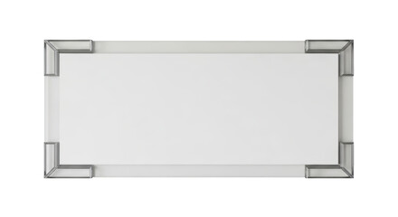 Ilustrasi rectangular mirrored tray with silver trim menampilkan komposisi reflective, accessory, geometric, sharp, home decor dengan.