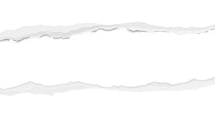 Visual realistic torn white paper edges background yang menonjolkan keindahan backdrop, blank, presentation, white, page secara.