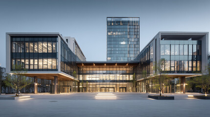 Obraz premium building at night