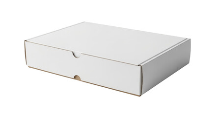 Visual white cardboard box isolated on white yang menonjolkan keindahan online, shipping, delivery, isolated, parcel secara.
