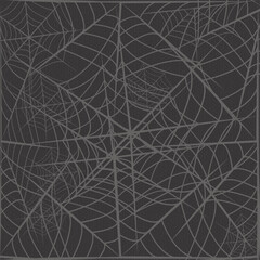 Halloween spider web pattern cobweb on gray background vector illustration