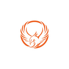 Phoenix logo with circular and rebirth design