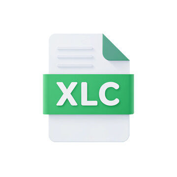 Excel Spreadsheet File 3D Icon