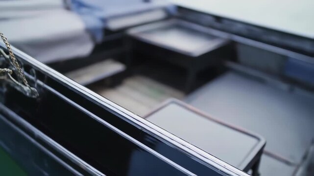 Close-Up of an Open Toolbox with Various Compartments.