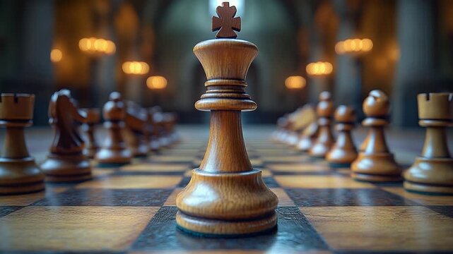The Kings Gambit - A Strategic Chessboard Battle.