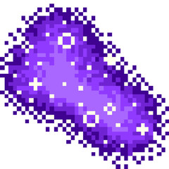 Fototapeta premium Pixelated Star Nebula