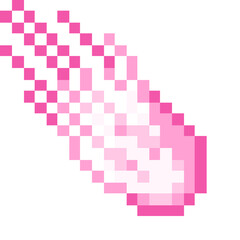 Pixelated Star Meteor Comet
