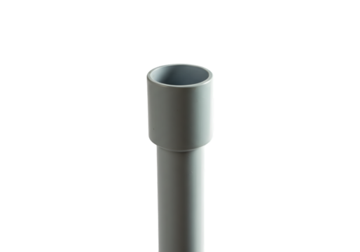 PVC Pipe Segment on transparent background