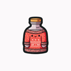 Cute Bottle in Ugly Christmas Sweater