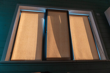 old window on a wall