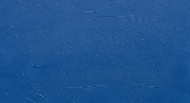 Blue Painted Wall with Subtle Brush Marks