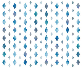 ニュアンスのあるダイヤ柄・青