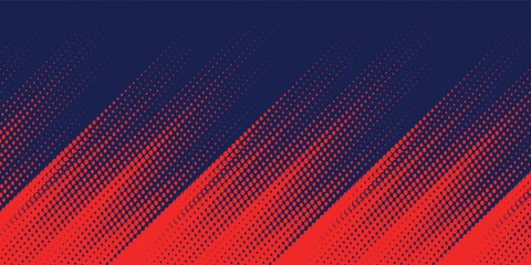 Fototapeta premium modern red speed halftone on white background. Vector dots glitter or halftone glitter pattern texture Pop Art. vector art. background