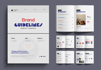 Corporate Brand Identity Guideline Brochure