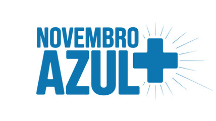 Novembro Azul Awareness Campaign Logo Design