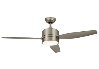 Modern Ceiling Fan with Light on transparent background