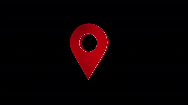 3d Location Pin Icon Transparent Background V.1