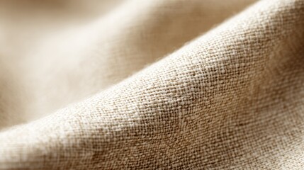 Extreme close-up of a premium textured beige fabric, showcasing intricate natural patterns and fine interwoven details under soft, diffused light, ideal for upholstery and home decor.