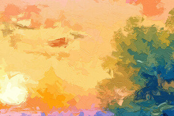 Various oil paintings, floral landscapes, chrysanthemums, butterflies, cottages, forests, fruits, streams