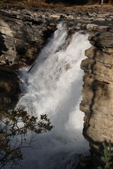 waterfall in the mountains