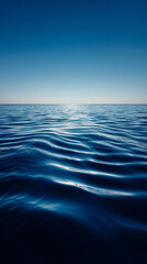 Obraz premium Calm minimal blue background symbolizing tranquility, clarity, and trust — ideal for wellness, meditation, and corporate branding with a serene, spacious, and professional aesthetic.