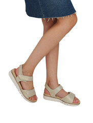 image of fashion shoes worn on feet with a transparent background