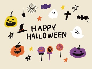 可愛いハロウィーンのキャラクターたち