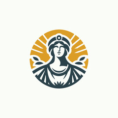 Athena Greek Lady Logo