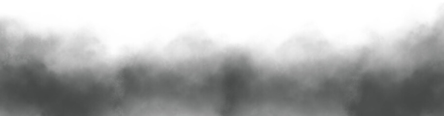 Obraz premium PNG fog texture isolated on transparent background. Steam special effect. Realistic fire smoke or mist. Border from smoke. Design element. Misty effect text or space