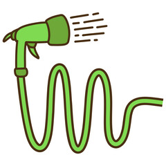 Garden Hose Vector Illustration
