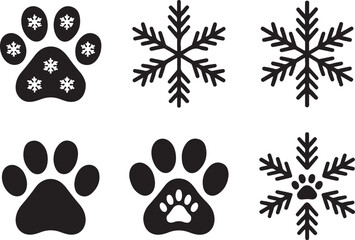 Fototapeta premium Set of Modern Christmas Tree. New Year's Toy for laser cutting. Vector illustration