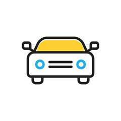 Multi color icon for car