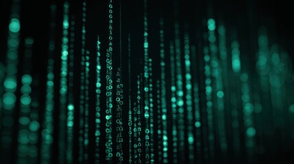 Abstract digital rain