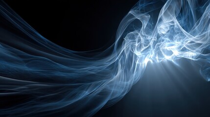 Abstract swirling light trails