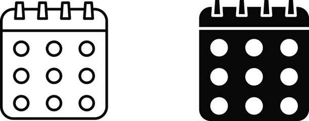 calendar icon vector graphic illustration with white background flat hand made icon fill icon .