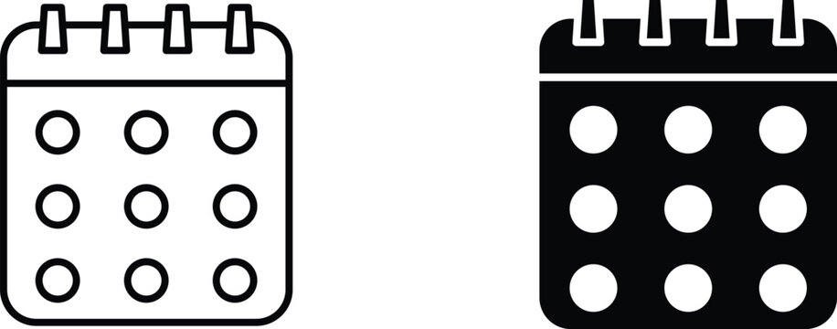 calendar icon vector graphic illustration with white background flat hand made icon fill icon .