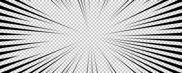 Black comic book transparent background