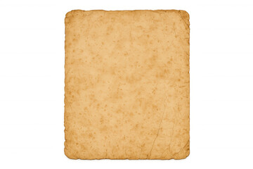 Vintage old paper texture with aged blank parchment background, antique grunge manuscript isolated on transparent