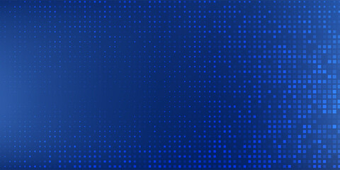 Modern rectangle dotted halftone texture blue background in geometric style abstract modern art simple