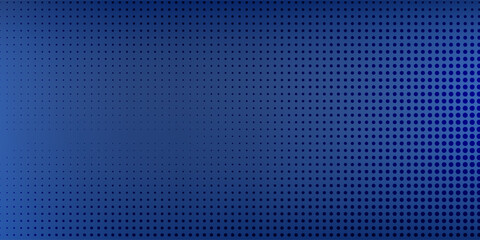 Modern dotted halftone texture blue background in geometric style design abstract simple art