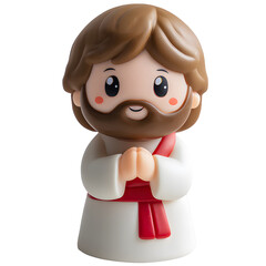 Cute Jesus character in mascot style