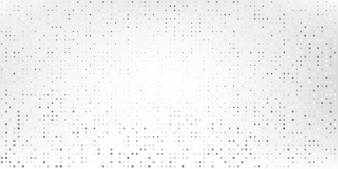Dotted white halftone gradient texture. Vanishing polka dot background. Repeating dots gradation pattern simple abstract