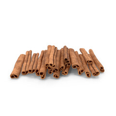 cinnamon sticks bundle isolated on transparent background, 3D PNG