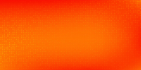 Art rectangle dots halftone orange color pattern gradient texture with technology digital background simple abstract design modern