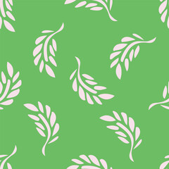 seamless background with leaves