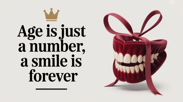 Celebrate life with smiles through this playful birthday card design that highlights joy and laughter for any age milestone. Geriatric Tooth Fairy Day