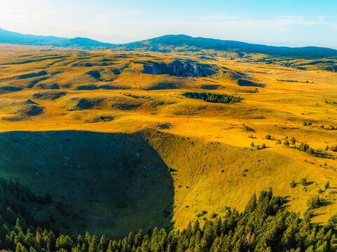 Group of collapse sinkholes on the Kupres Polje (Kupre&scaron;ko polje) within Dinaric karst of western Bosnia and Herzegovina known as Japage.