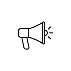 Megaphone outline icon vector